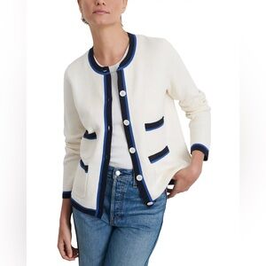 NWT Alex Mill Camille Tipped Cardigan Sweater